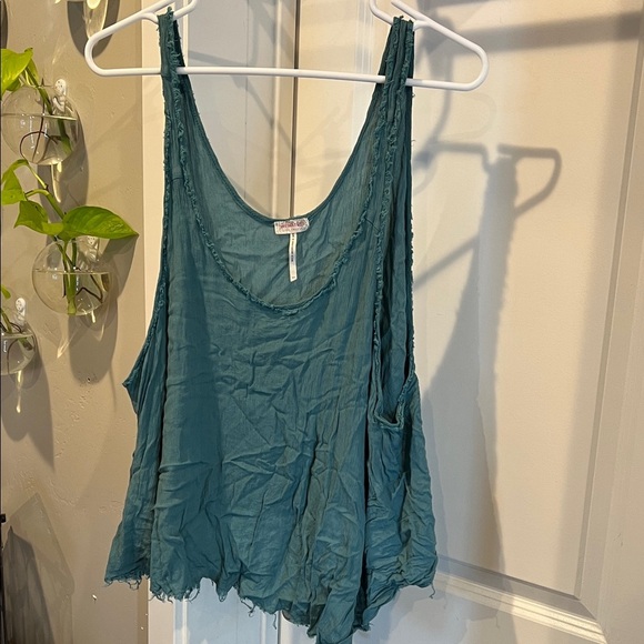 Free People Tops - Free People Teal Tank Top